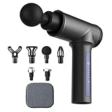 Evieun GK2 Pistola Massaggio Muscolare,Massage Gun Macchina di rilassamento Vibrante del Muscolo,Super Silenzioso Massaggiatore 5 Velocit&agrave; Gun con 6...