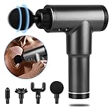 Pistola Massaggio Muscolare, Sucastle Massaggiatore Professionale con 6 Velocit&agrave; Regolabile, Massaggiatore Portatile Elettrico con 4 Testine per...