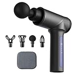 Evieun GK1 Pistola Massaggio Muscle Massage Gun,Super Silenzioso Massaggiatore Palmare Senza Fili con 6 Testine (GK1,3Speeds,2600MAH)