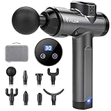 Pistola Massaggio Muscolare, FYLINA 30 Velocit&agrave; Massaggiatore Muscolar Professionale con Design Unico 100,5&deg; per Tessuti Profondi, 3200 RPM/Super...