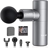 Pistola Massaggio Muscolare Professionale,YABER M2 Massage Gun per Muscoli 3800 RPM con 4 Testine Massaggianti