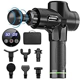 Pistola Massaggio Muscolare, ANSGEC 30 Velocit&agrave; Pistola Massaggiante Professionale, Potente e Ergonomica, Massaggio Muscolare Profondo,3500RPM...